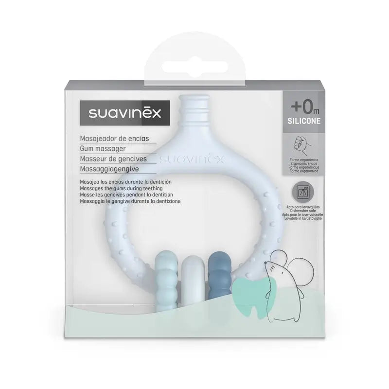 Suavinex Baby Zahnfleischmassagegerät +0 Monate, blau