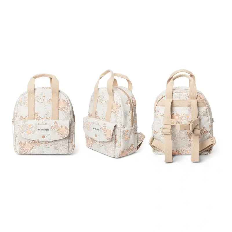Suavinex Kinder Poetry Print Rucksack Beige