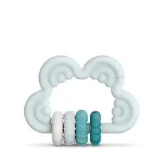 Suavinex Teether Silicone Teether +6 Months, Cloud, Blue