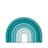 Suavinex Silicone Teether For Babies +0 Months. Flexible and lightweight teething ring. Rainbow Design. Blue colour