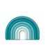 Suavinex Silicone Teether For Babies +0 Months. Flexible and lightweight teething ring. Rainbow Design. Blue colour