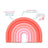 Suavinex Silikon-Beißring +0 Monate, Regenbogen, Rosa