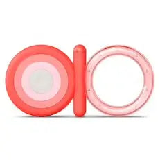Suavinex Silicone Teether For Babies +4 Months. Cooling Teether. Flexible and light teething ring. Colour Pink