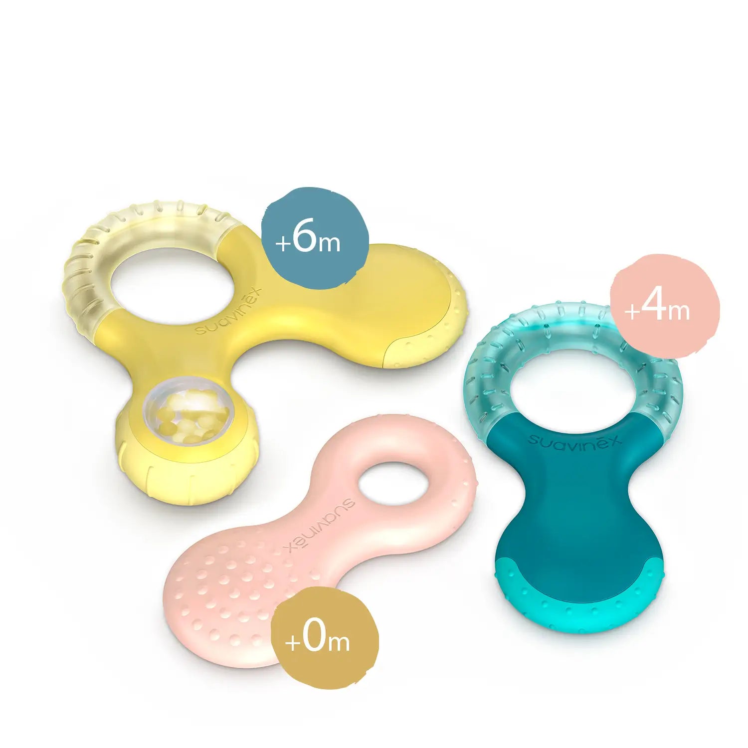 Suavinex Kühlender Beißring +4 Monate, Blau