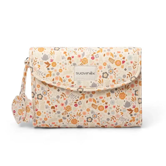 Suavinex Toilettenbeutel für Neugeborene, Stoff, Blumen