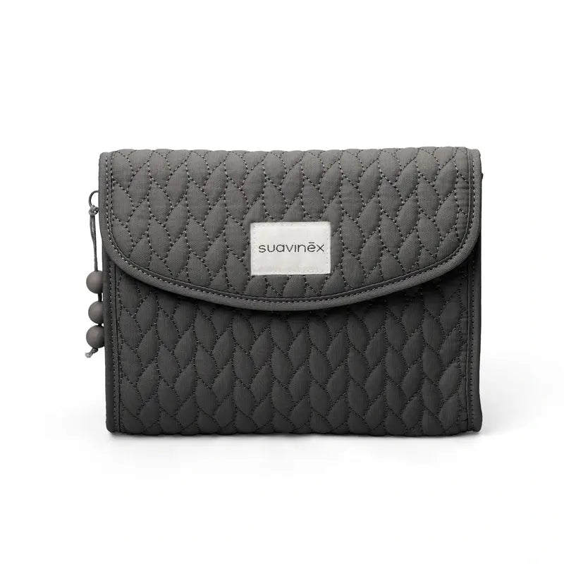 Suavinex Newborn Kulturtasche aus Stoff, grau