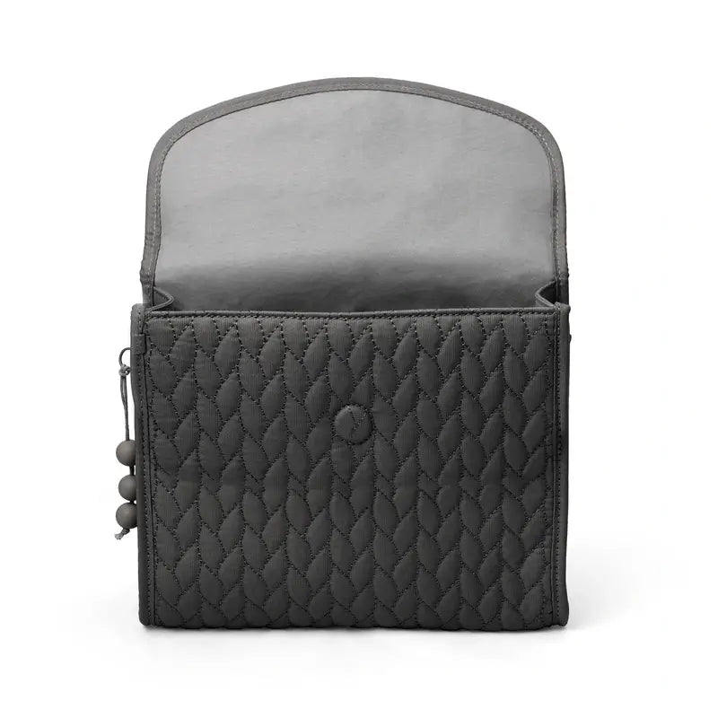 Suavinex Newborn Kulturtasche aus Stoff, grau