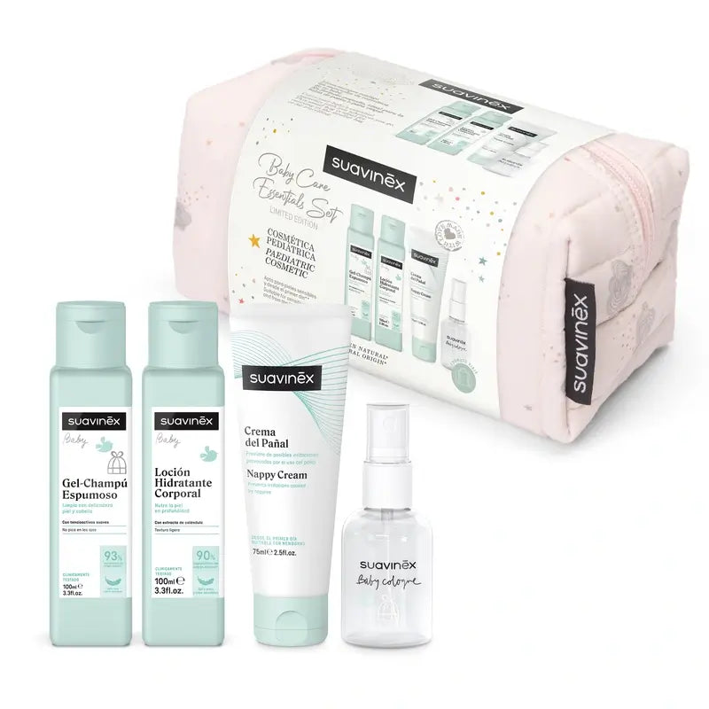 Suavinex Baby Kulturtasche Reisetuch, rosa
