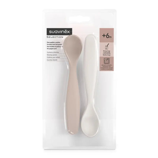 Suavinex Pack 2 Lernlöffel, +6 Monate, Rosa