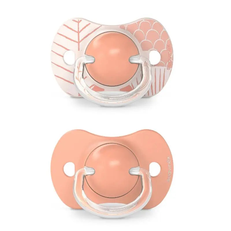 Suavinex Pack Schnuller rosa mit physiologischem Silikonsauger Sx Pro, +18 Monate, 2 Stück