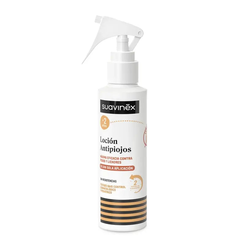 Suavinex Pack Anti-Läuse-Lotion 125 ml + Läusenetz, +2 Jahre alt