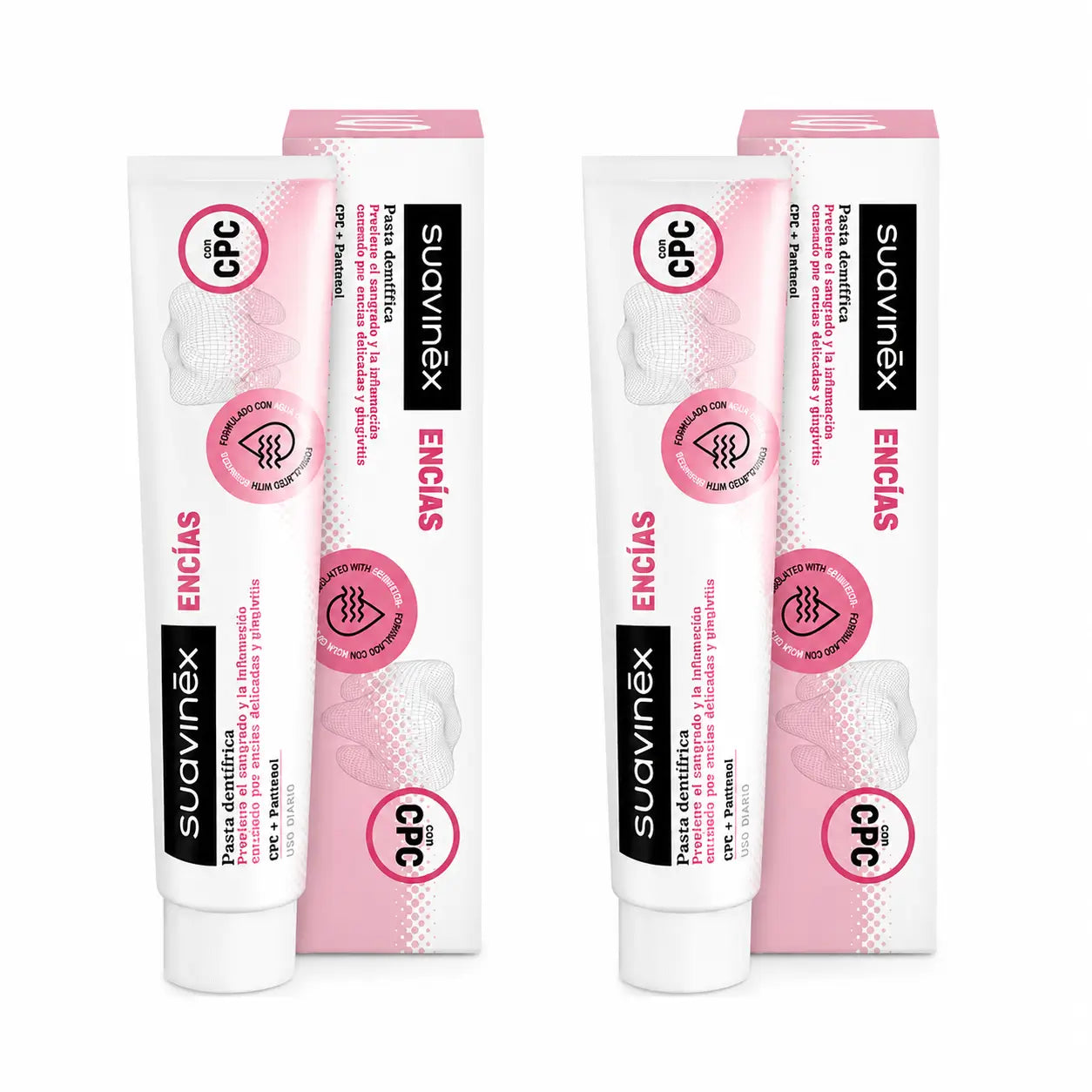 Suavinex Zahnpasta Zahnfleisch, tägliche Anwendung, 75 ml, 2er Pack