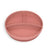 Suavinex Silikonteller mit Saugnapf und Unterteilungen, +6 Monate, rosa