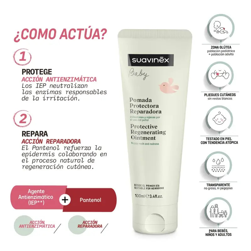 Suavinex Schützende, reparierende Windelsalbe, 100 ml