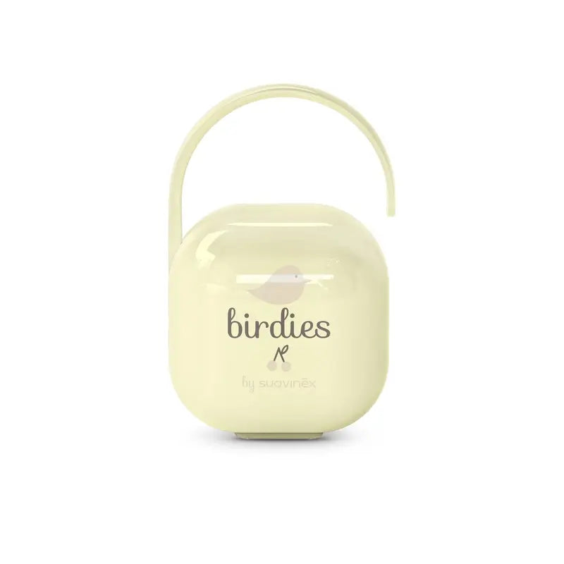 Suavinex Schnuller Halter +0 Monate Birdies Beige
