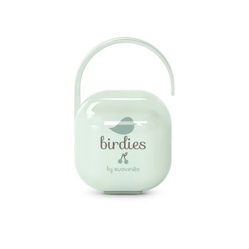 Suavinex Schnuller Halter +0 Monate Birdies Grün