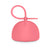 Suavinex Silikon Schnullerhalter mit Griff, +0 Monate, Fuchsia