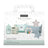 Suavinex Baby Geschenk Babymilch 300 ml + Baby Köln Erinnerungen 100 ml + Tücher + Beißring, blau