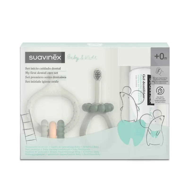 Suavinex Zahnpflege Starter Set +0 Monate, Grün