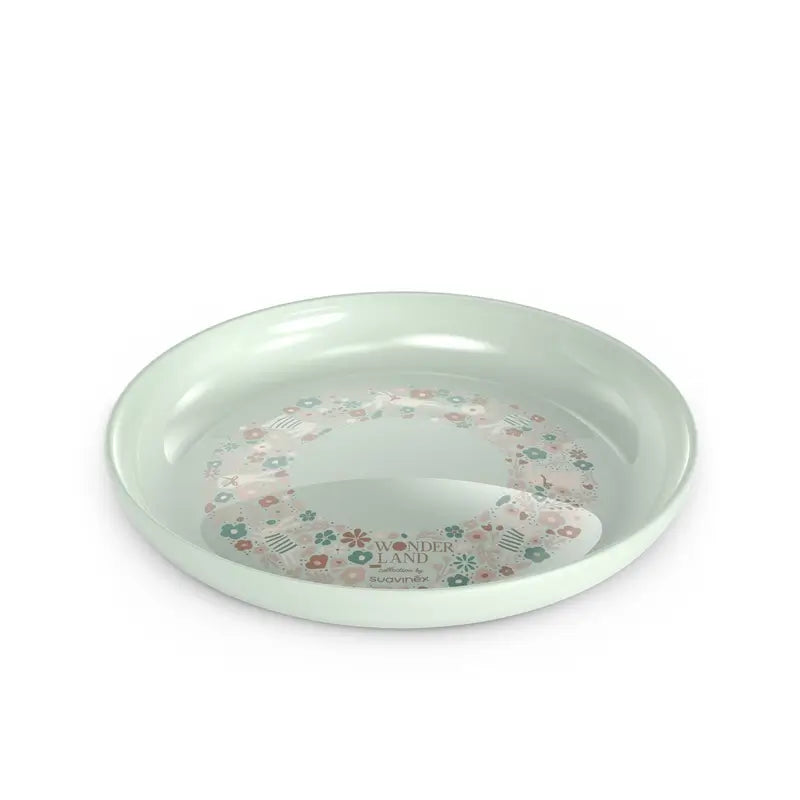 Suavinex Baby-Geschirr +6 Monate, Weiß Grün