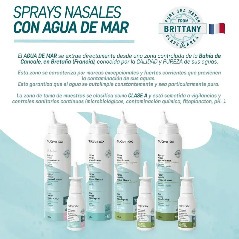 Suavinex Abschwellendes Nasenspray für Babys +3 Monate, 30 ml