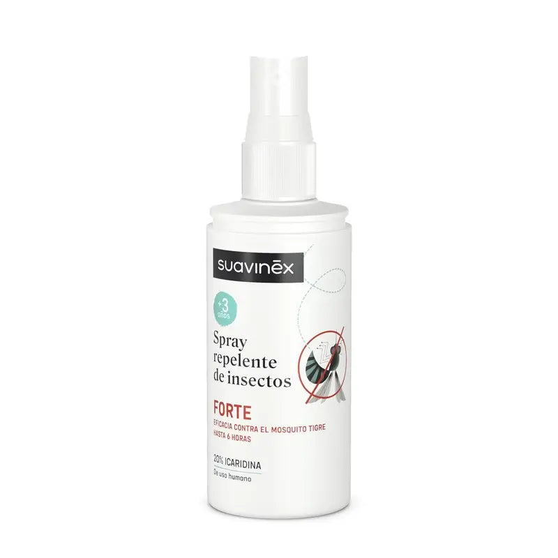 Suavinex Mückenschutzspray Forte, +3 Jahre und schwanger, 100 Ml