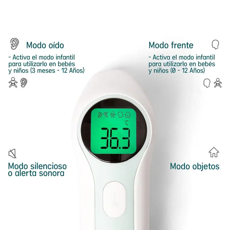 Suavinex Infrarot-Thermometer mit Tragetasche und Batterien