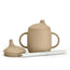 Suavinex 3-in-1 Silikon Lerntasse, +6 Monate, Beige