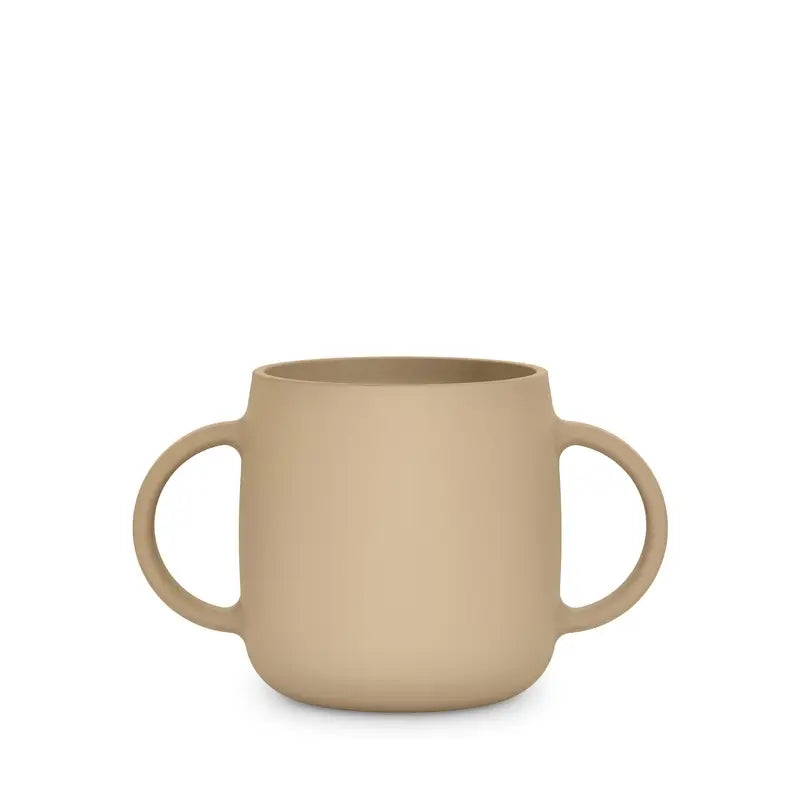 Suavinex 3-in-1 Silikon Lerntasse, +6 Monate, Beige