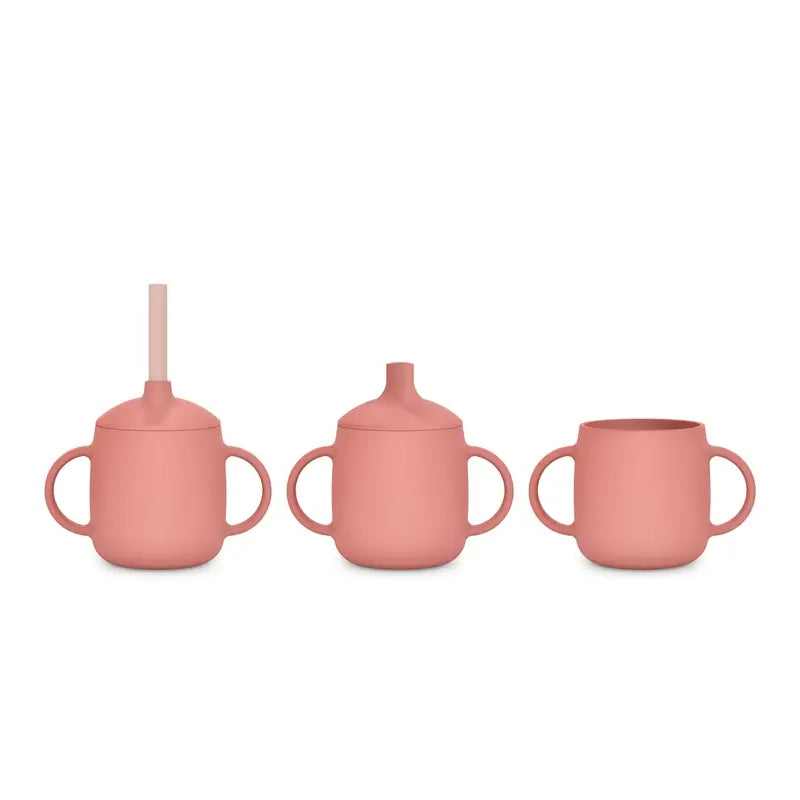 Suavinex Learning Cup 3-in-1-Silikon, +6 Monate, Rosa