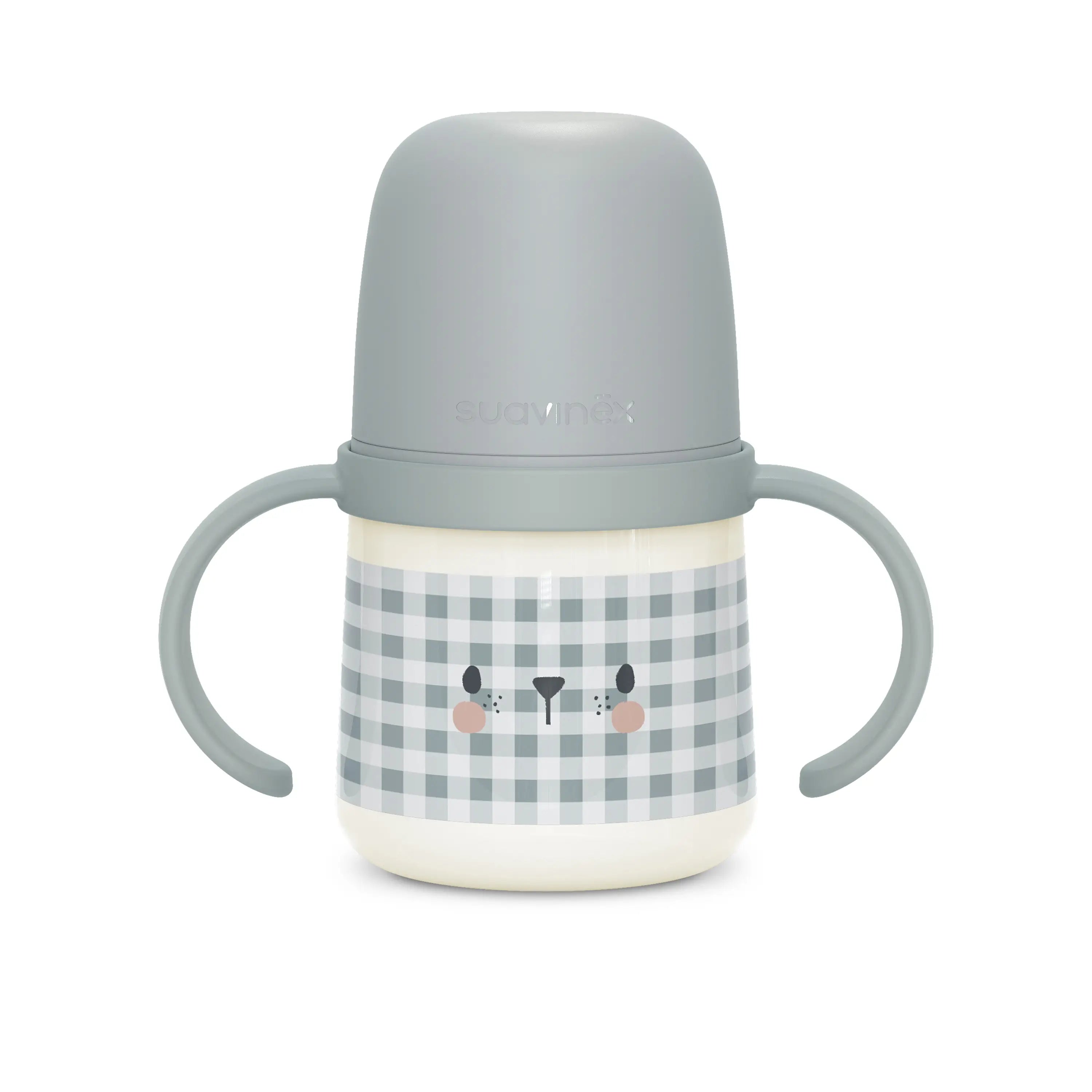 Suavinex Baby Learning Cup, Anti-Colic, +6 Monate, blau, 1 Stück
