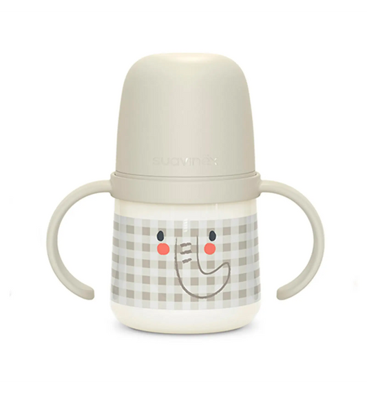 Suavinex Baby Learning Cup, Anti-Colic, +6 Monate, Grau, 1 Stück