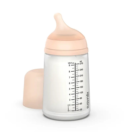 Suavinex Anti-Kolik-Flasche Zero Zero 270 Ml, Medium Flow (M), +3 Monate, Fair