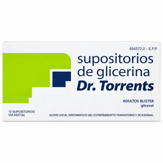 Glyzerin-Zäpfchen Dr. Torrents Erwachsene 12 Zäpfchen Blister