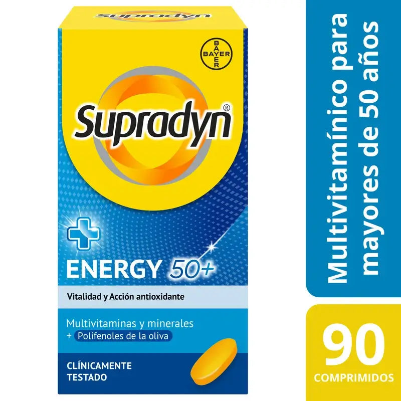 Supradyn Energy 50+ Vitamine, Mineralien und Energie, 90 Tabletten