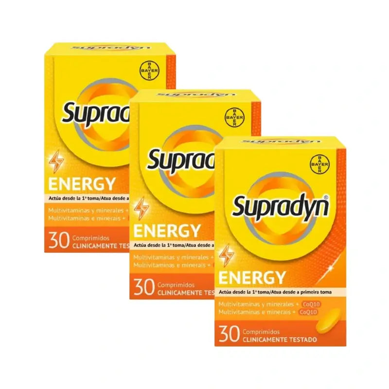 Supradyn Energy Vitamine, Mineralien und tägliche Energie, 3x30 Tabletten