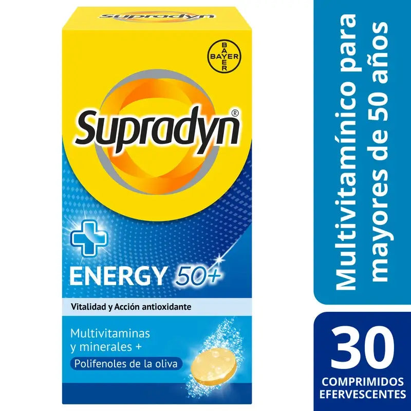 Supradyn Energy 50+ Vitamine und Energie, 30 Brausetabletten