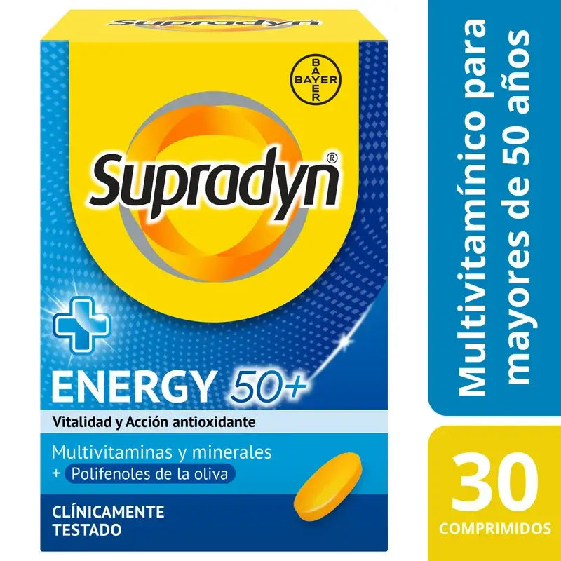 Supradyn Energy 50+ Vitamine, Mineralien und Energie, 30 Tabletten