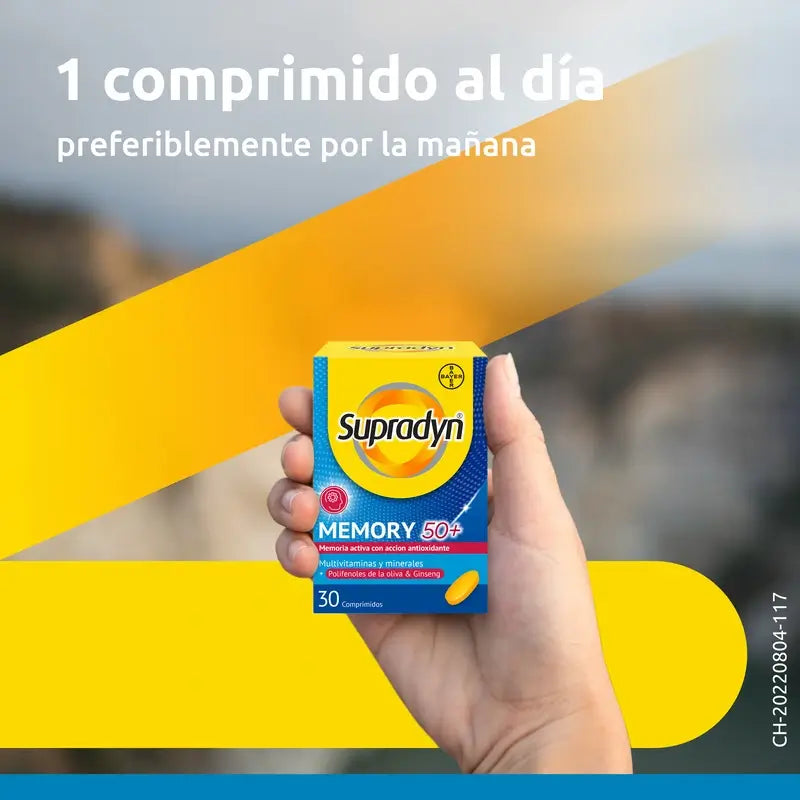 Supradyn Memory 50+ Vitamine, Mineralien und Energie mit Ginseng, 30 Tabletten