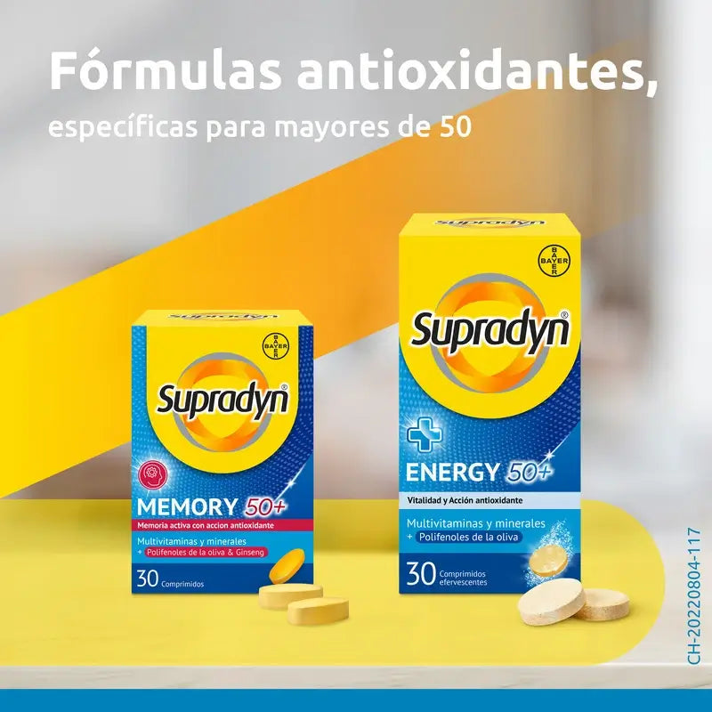 Supradyn Memory 50+ Vitamine, Mineralien und Energie mit Ginseng, 30 Tabletten