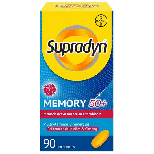 Supradyn Memory 50+ Vitamine, Mineralien und Energie mit Ginseng, 90 Tabletten