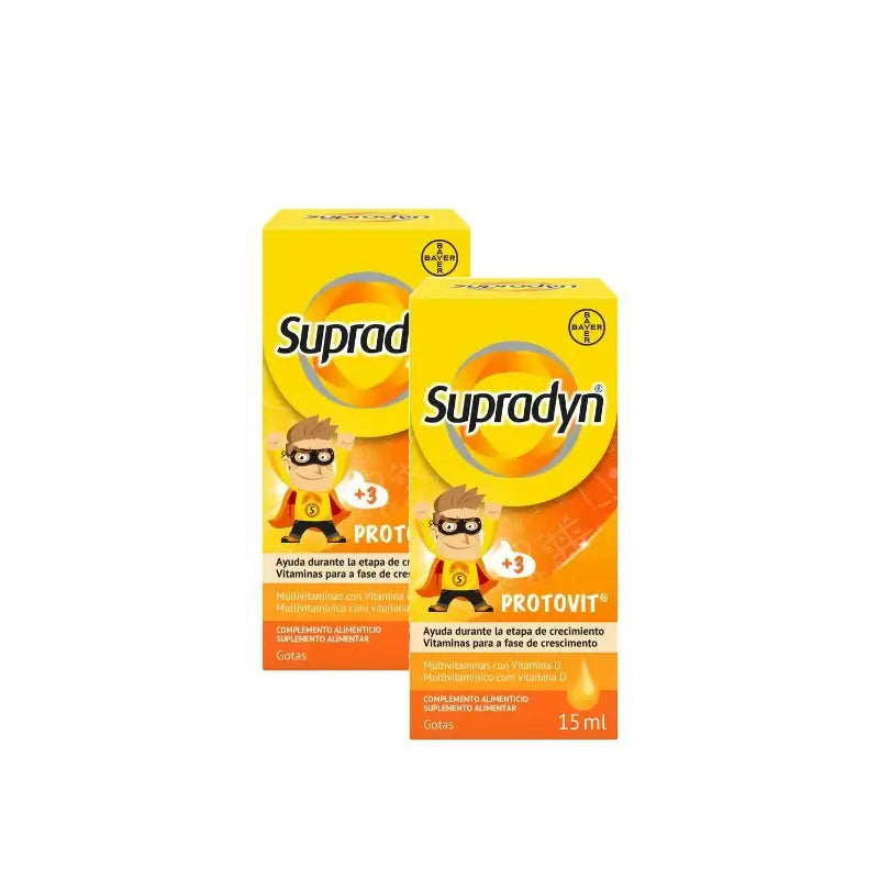 Supradyn Protovit Vitamine und Mineralstoffe für Kinder, 2er-Pack à 15 ml