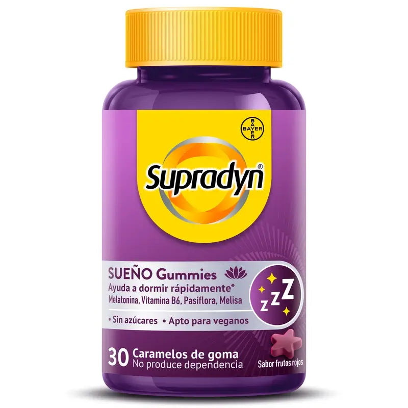 Supradyn Schlaf & Gelassenheit Gummis Melatonin & Vit. B6, 30 Bonbons