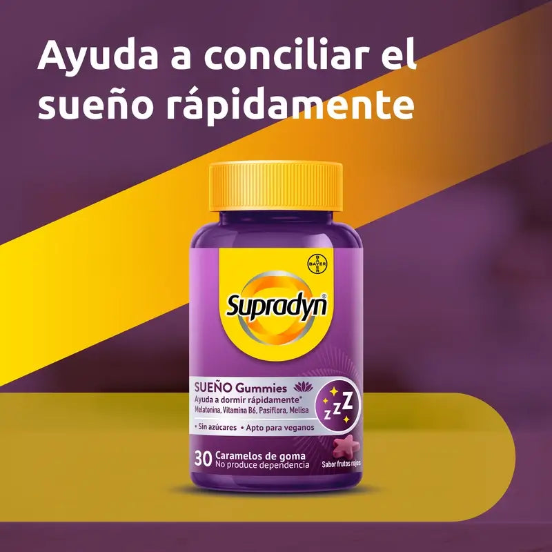 Supradyn Schlaf & Gelassenheit Gummis Melatonin & Vit. B6, 30 Bonbons