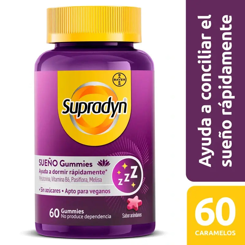Supradyn Schlaf & Gelassenheit Gummibärchen Melatonin & Vitamin B6 , 60 Gummibärchen