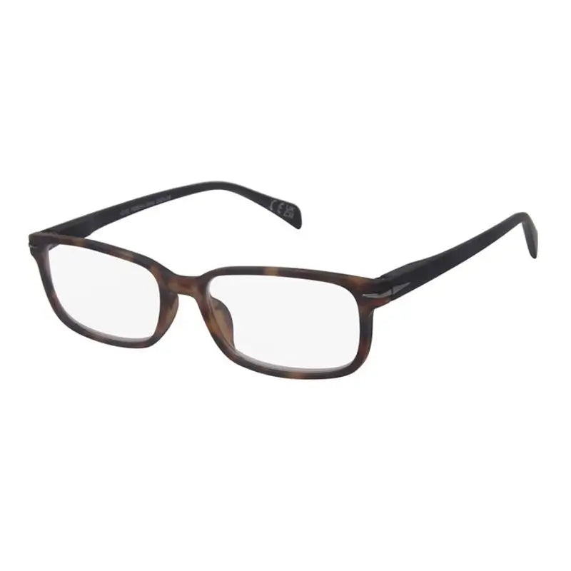 Surgicalmed Euro Optics Duna Presbyopia Lesebrille (Dunkelbraun matt, schwarze Bügel, dunkelgraue Verzierung) (+1.50)