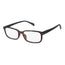 Surgicalmed Euro Optics Duna Presbyopia Lesebrille (Dunkelbraun matt, schwarze Bügel, dunkelgraue Verzierung) (+1.50)