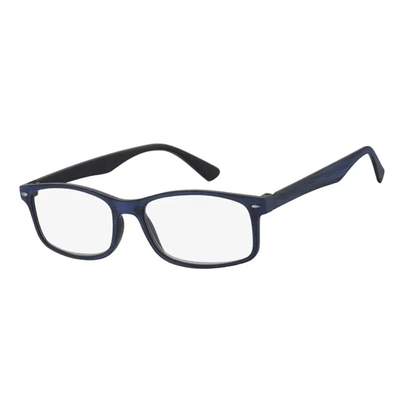 Surgicalmed Euro Optics Iris Presbyopia Lesebrille (Innen schwarz, außen mattgraue Holzoberfläche, vernickelte Akzente) (+1.50)