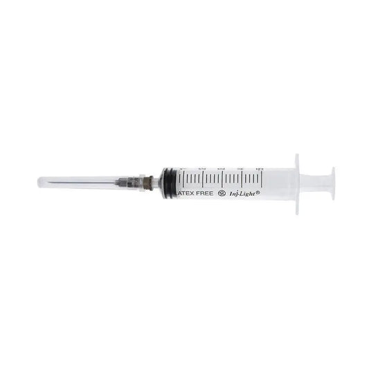 Surgicalmed Rays Einwegspritzen 2,5 ml drei Körper zentrale Luer-Konus mit 21G 0,8X38 mm Nadel Inj/Light - Box von 100 Einheiten, 100 Einheiten