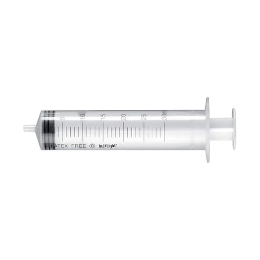 Surgicalmed Rays Einmalspritzen 5 Ml Drei Körper Zentral Luer Konus Nadellos Nadelfrei Inj/Light - Box mit 100 Stück, 100 Stück.